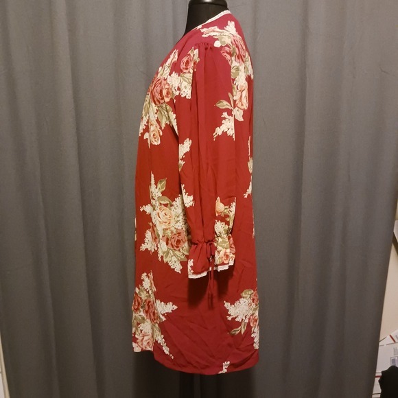 Vintage Oscar de la Renta Pink Label Floral Print Kimono Robe‎ S/M no sash - Picture 4 of 8